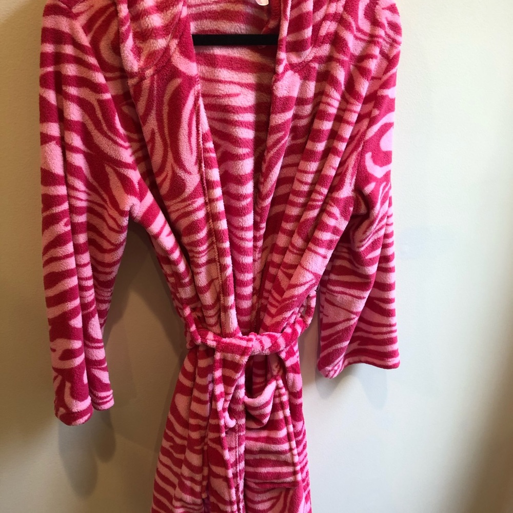Target - Pink Zebra Soft Kid’s Robe - Picture 2 of 5